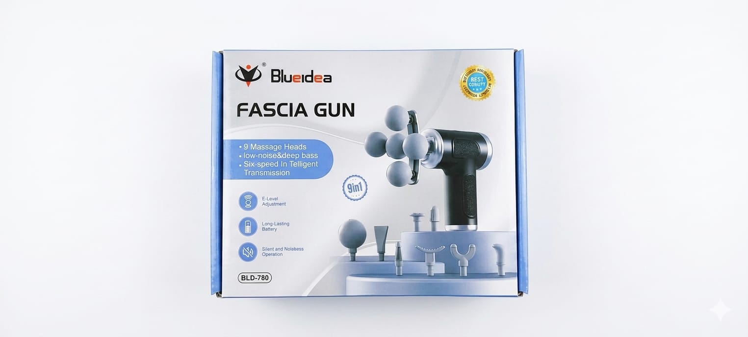 China Mart 9-in-1 Fascia Massage Gun – Model BLD-780 (Premium Edition)